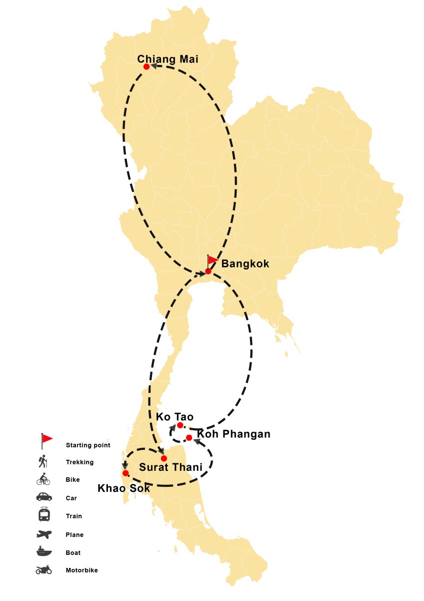 Bangkok à Koh Tao en 15 jours