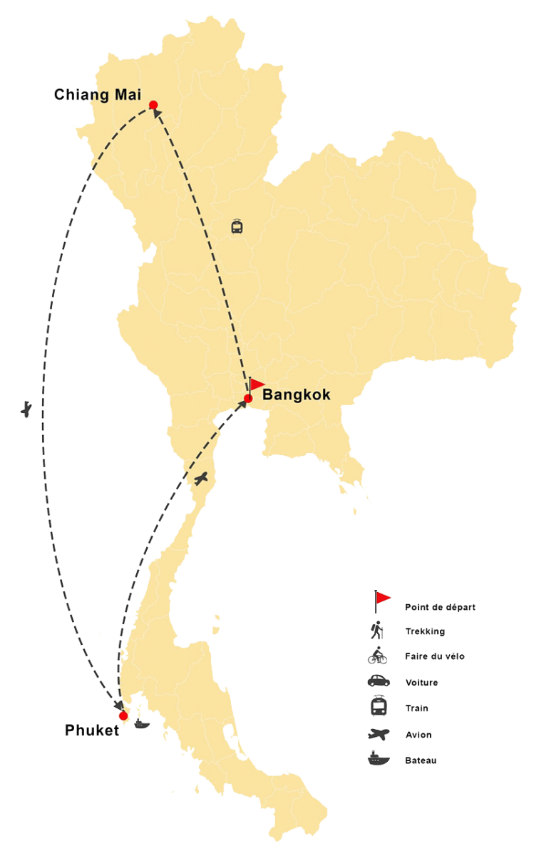 Goûts délicieux de la Thailande 11 Jours