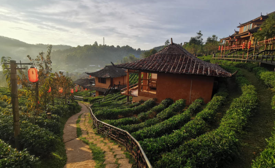 l'un des villages les plus beaux à Mae Hong Son