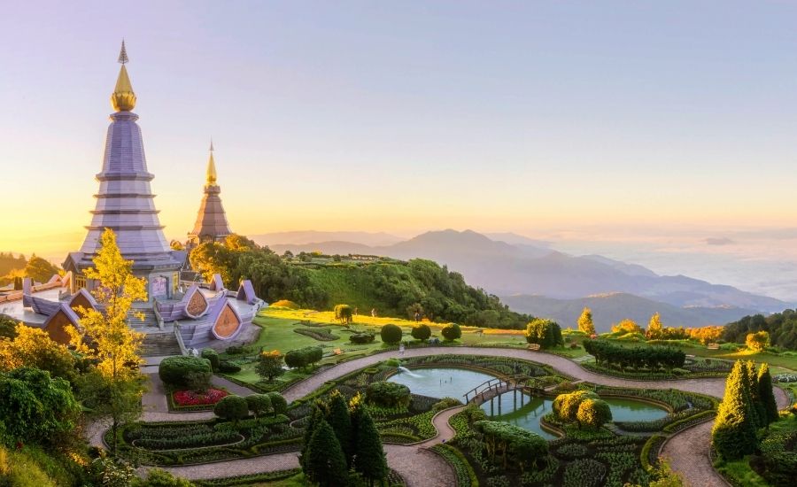 Paysages montagneux de Doi Inthanon