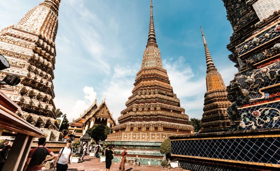 Wat Pho et son architecture traditionnelle à Bangkok