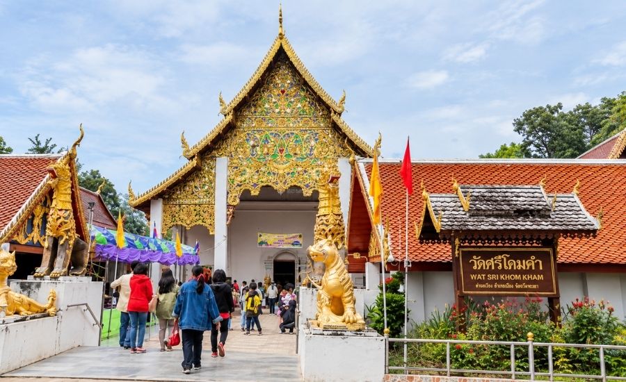 Wat Si Khom Kham - un temple important de Phayao