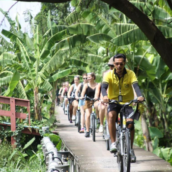 Balade en vélo au long de la  rivière Maekok 1 jour