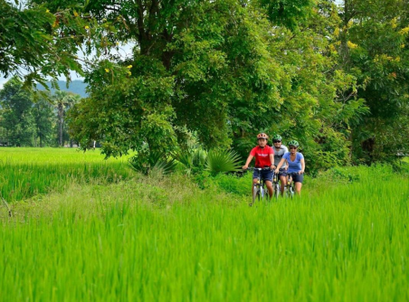 Balade en vélo magnifique à Chiang Mai une journée