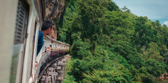 Village de Pikok - Village minier - Source de Hindad - Nam Tok - Balade en train - Kanchanaburi (B,L)